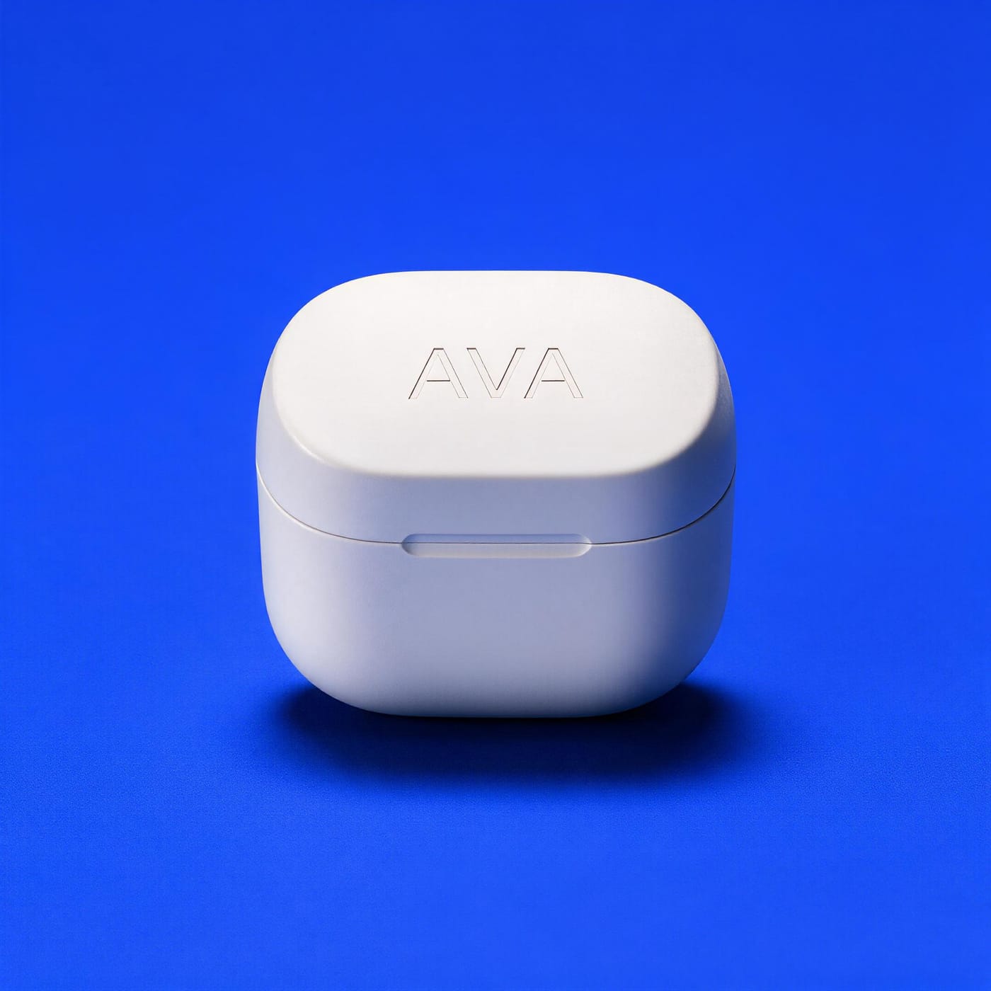 Earbud case — engraving placeholder render